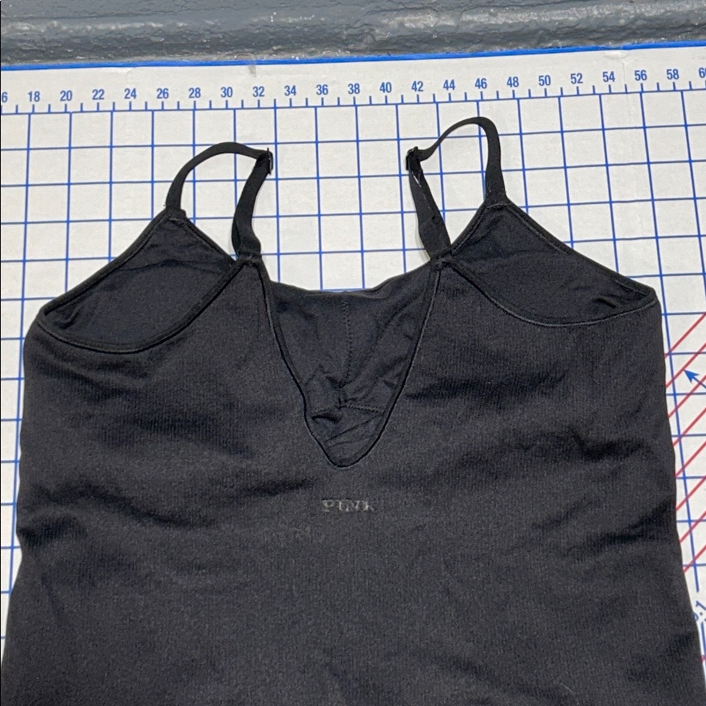 Pink Victoria’s Secret Soft seamless workout onesie adjustable Strap Bodysuit - Picture 9 of 12